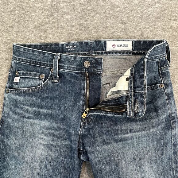 AG Adriano Goldschmied The Dylan Slim Skinny Mens Blue Jeans 28R - 32L - Picture 3 of 6
